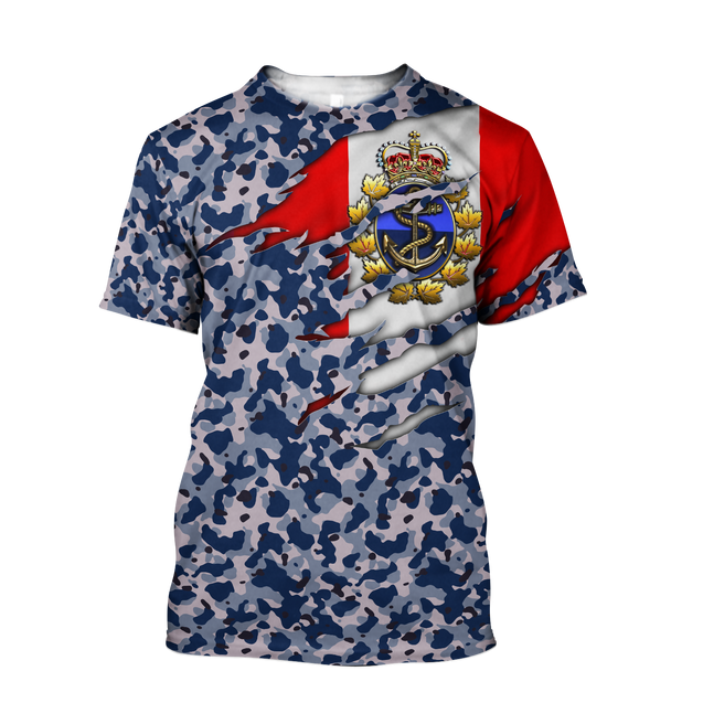 Canadian Navy Veteran 3D All Over Printed Shirts PD10032103