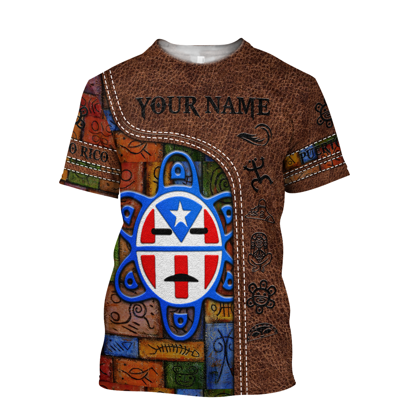 Customize Name Puerto Rico Combo T-Shirt And Board Short