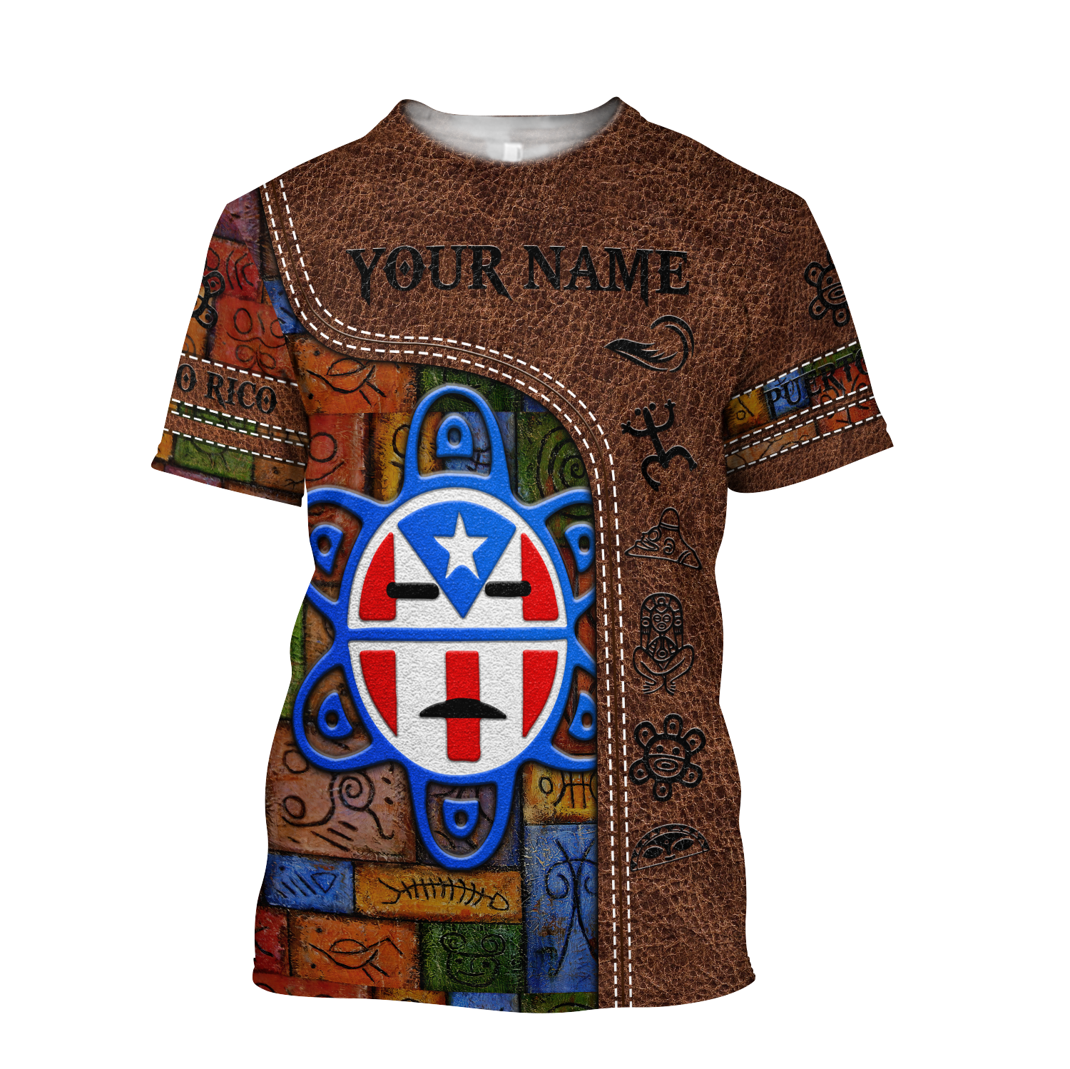 Customize Name Puerto Rico Combo T-Shirt And Board Short