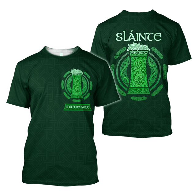 Personalized Irish Saint Patrick's Day 3D Printed Unisex Shirts TN