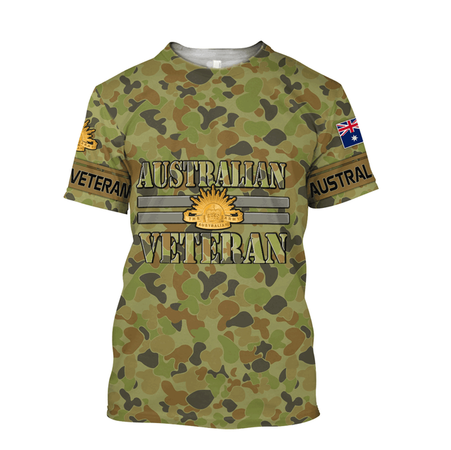 Australian Veteran 3D Printed Unisex Shirts TN