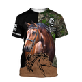 Love Horse Custom Name 3D All Over Printed Shirts