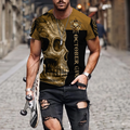 October Girl Skull 3D All Over Printed Shirts For Men and Women MH28062101