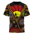 Australian Aboriginal Flag Didgeridoo 3D printed shirts