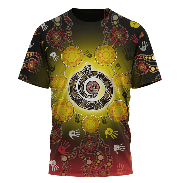 Aboriginal Australia Snake Indigenous 3D printed shirts