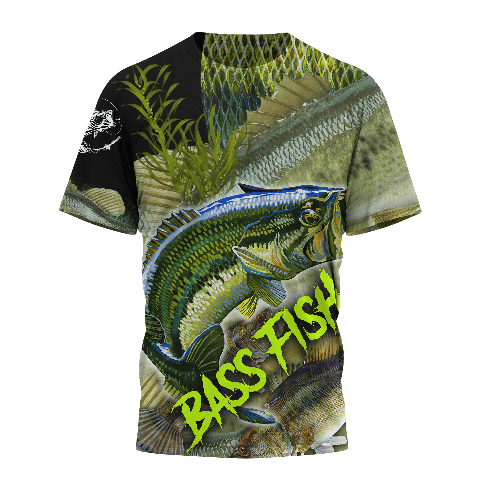 Bass fishing on skin 3D print fishing shirt for men and women