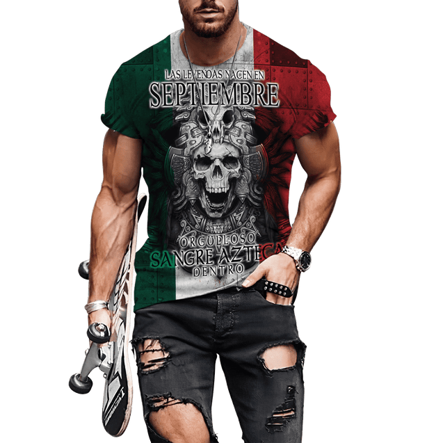 Aztec Mexican 3D All Over Printed Unisex Shirts