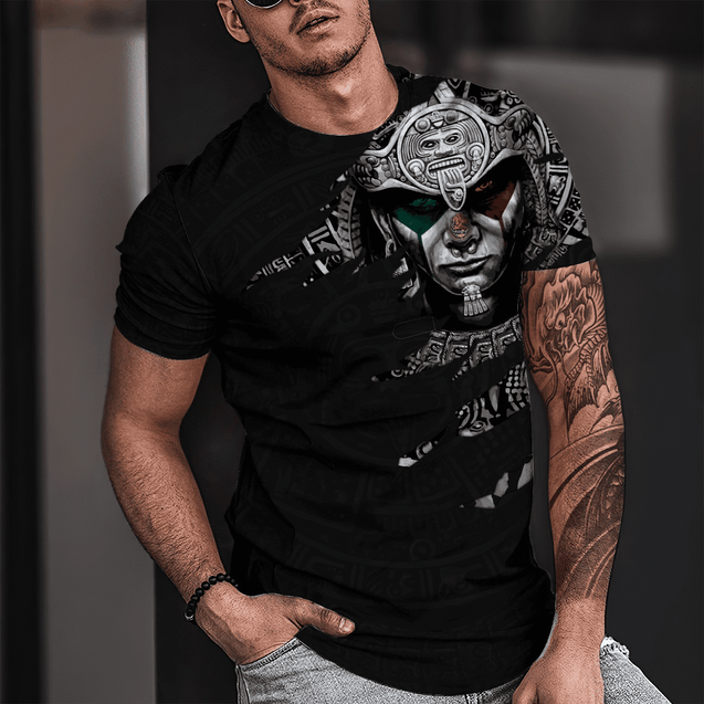 Aztec Warrior 3D All Over Printed Hoodie