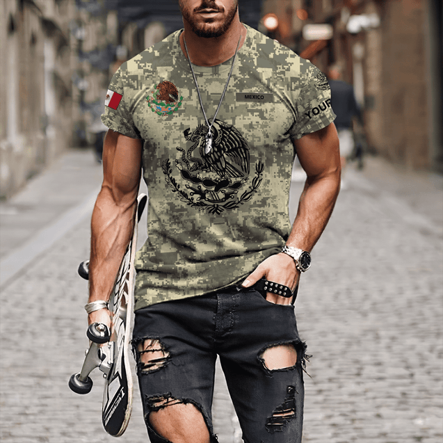 Personalized Mexican Army 3D All Over Printed Shirts