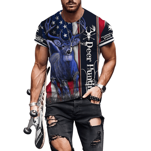 American Deer Hunting 3D All Over Printed Unisex Shirts