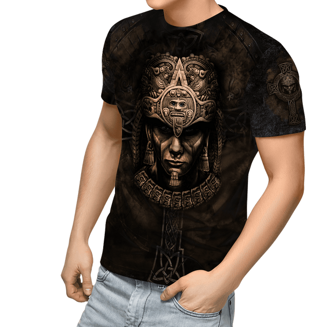 Aztec Mexican 3D All Over Printed Unisex Shirts