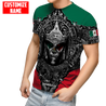 Personalized Name Aztec Mexican 3D All Over Printed Unisex Shirts