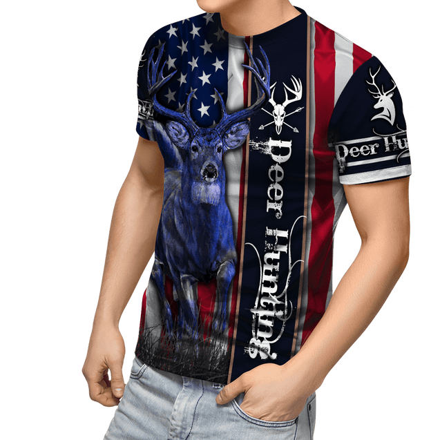 American Deer Hunting 3D All Over Printed Unisex Shirts