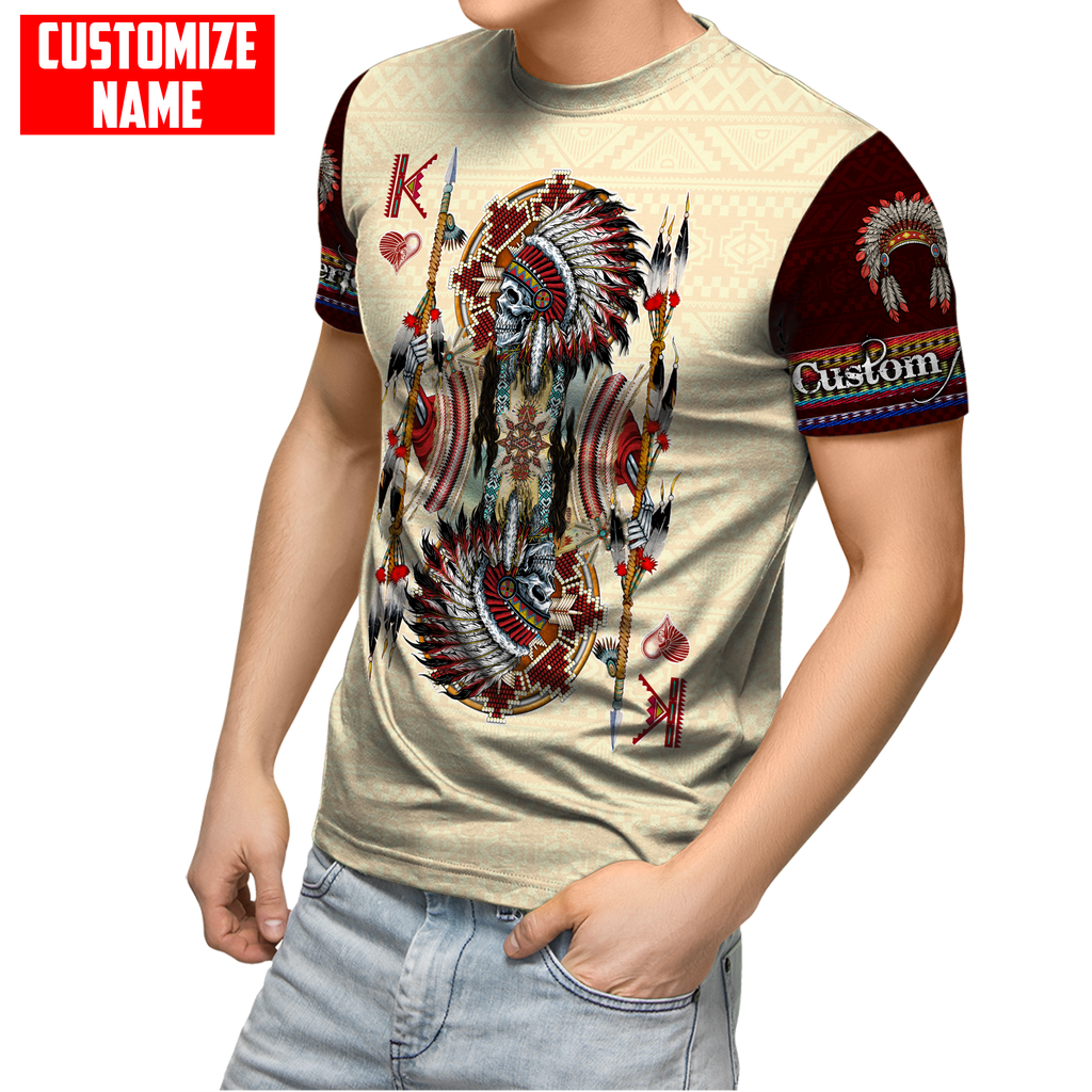 Customized name Native American 3D All Over Printed Unisex Shirts