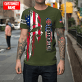Customize Name Firefighter 3D All Over Printed Unisex Shirts