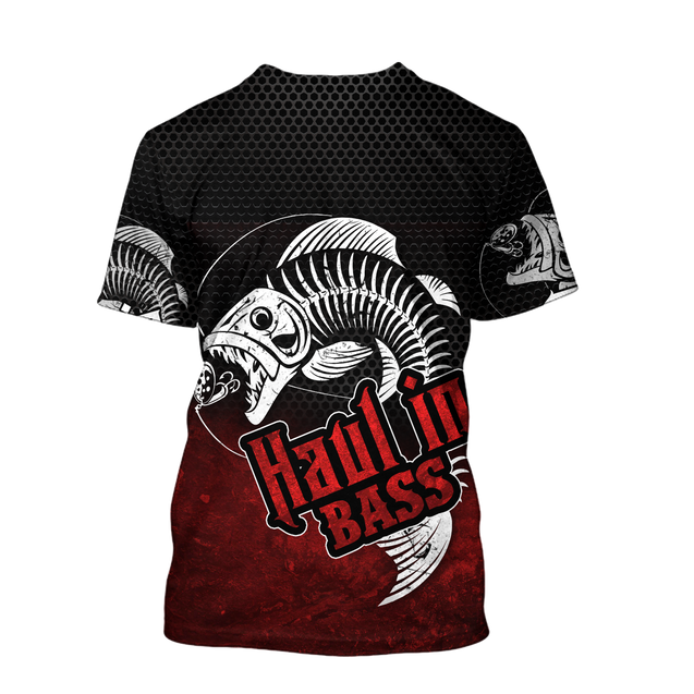 Haul in Bass Fishing Red Reaper 3d print shirts