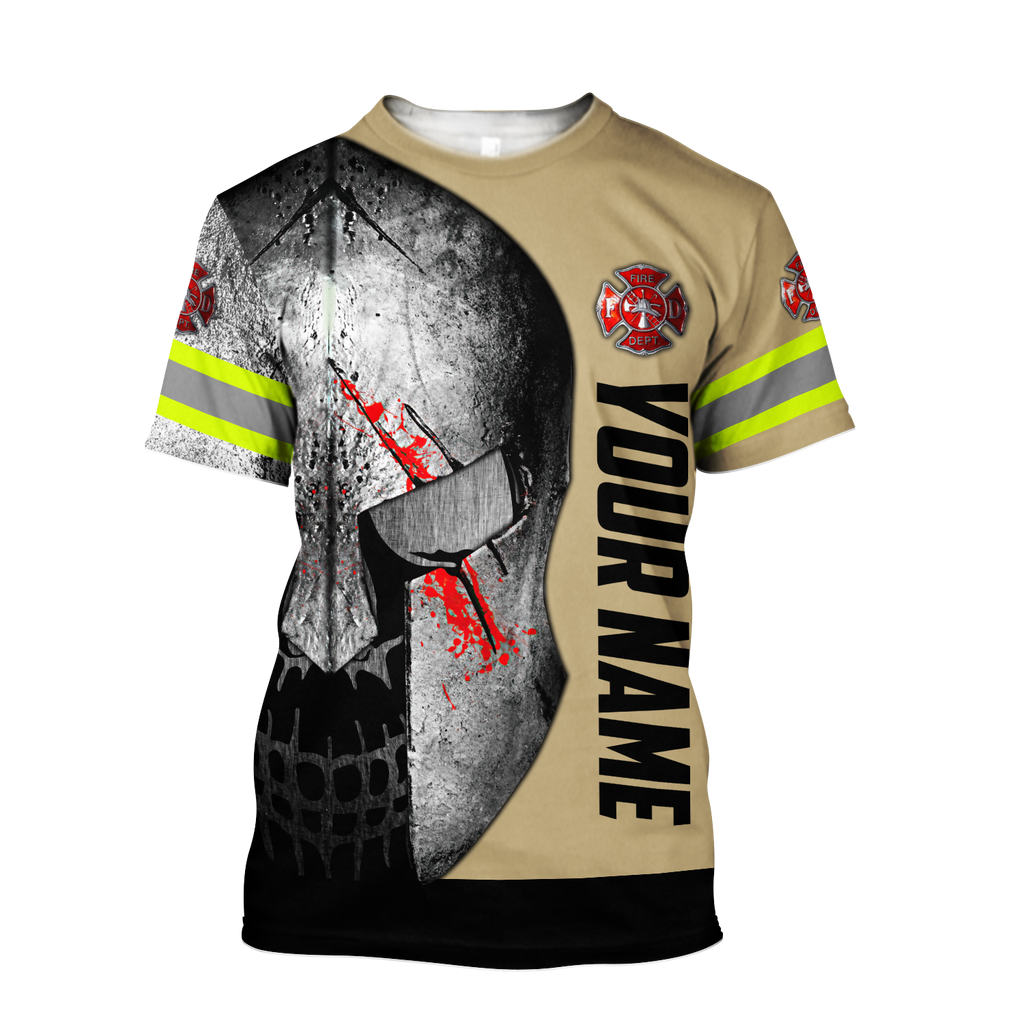 Customize Name Firefighter 3D All Over Printed Hoodie Shirts For Men And Women MH08122004