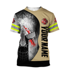 Customize Name Firefighter 3D All Over Printed Hoodie Shirts For Men And Women MH08122004