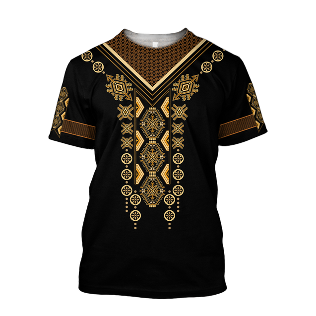 African Culture Dashiki Pattern Unisex Deluxe Hoodie ML