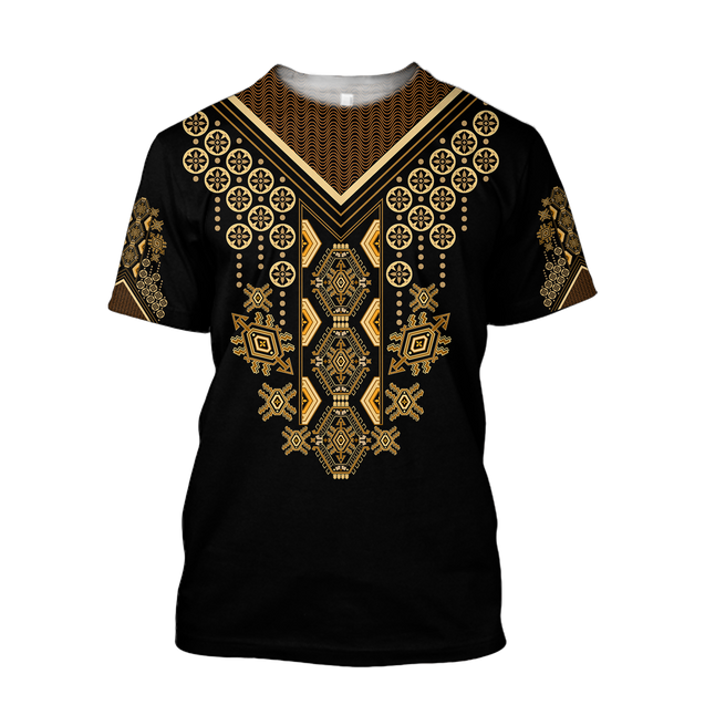 African Culture Dashiki Pattern Unisex Deluxe Hoodie ML