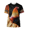 Premium Rooster 3D All Over Printed Unisex Shirts