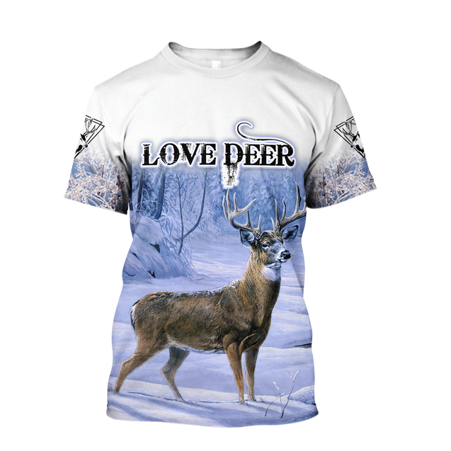 Love Deer 3D All Over Printed Shirts