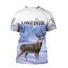 Love Deer 3D All Over Printed Shirts