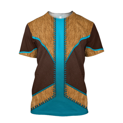 Native Cowboy Jacket No10 Cosplay 3D Over Printed Unisex Deluxe Hoodie ML