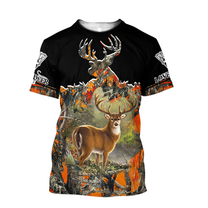 Love Deer 3D All Over Printed Shirts