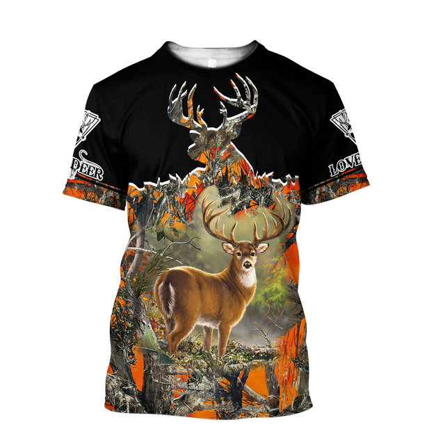 Love Deer 3D All Over Printed Shirts