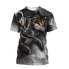 Knight Wolf 3D All Over Printed Unisex Deluxe Hoodie ML