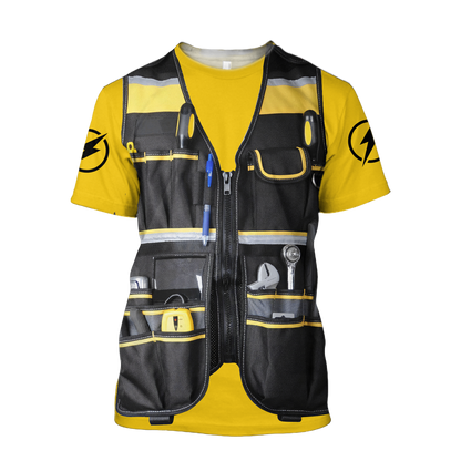 Premium Electrician And Lineman All Over Printed Shirts For Men And Women MEI