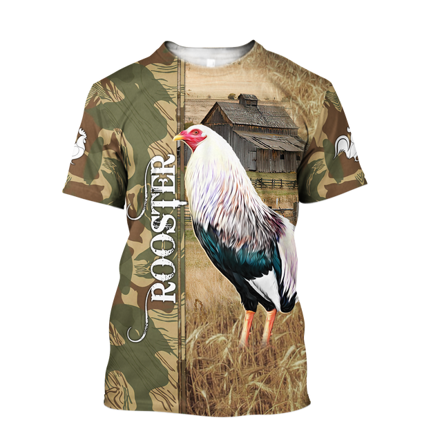 Premium Rooster 3D Printed Unisex Shirts