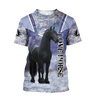 Beautiful Friesian Horse 3D All Over Printed Unisex Shirts MH23122005CL