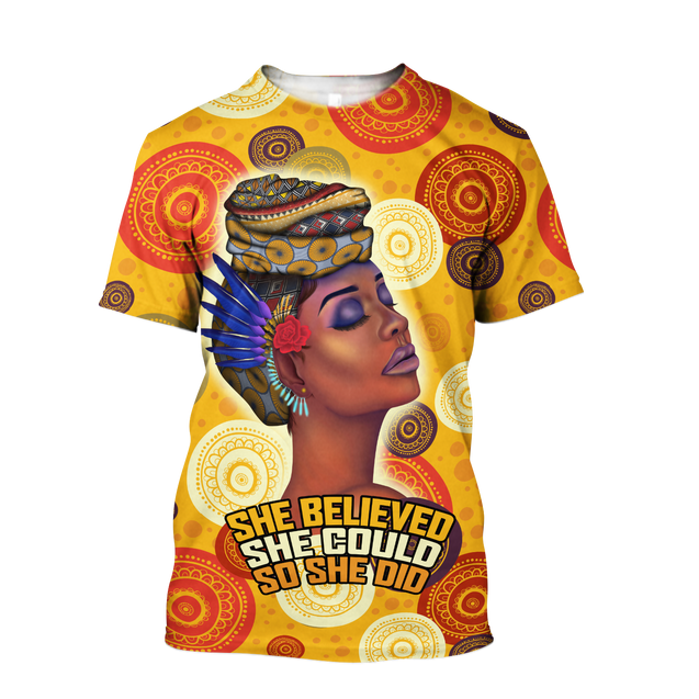 African She Believed Unisex Deluxe Hoodie ML