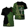 Jesus Irish Saint Patrick's Day 3D All Over Printed Unisex Shirt