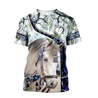 Beautiful White Horse 3D All Over Printed Shirts For Men And Women MH25122001CL