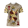 Customize Name Poker King Skull 3D All Over Printed Hoodie Shirts For Men And Women MH09122004ND