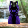 Purple dragonfly legging + hollow tank combo HAC150403-Apparel-HG-No legging-S-Vibe Cosy™