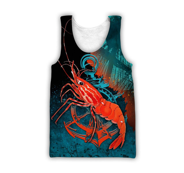 Shrimp on the helm 3D all over printing shirts for men and women TR110101 - Amaze Style™-Apparel