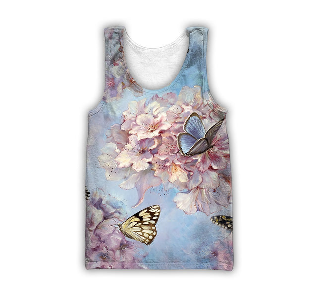 Butterfly Sweet Garden 3D Winter Clothes TR091104-Apparel-NNK-Tank Top-S-Vibe Cosy™