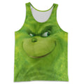 3D ALL OVER PRINTED DIRTY SMILING GRINCH FACE-Apparel-HP Arts-Tank Top-S-Vibe Cosy™