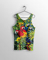 All Over Printed Parrots Shirts H242B-Apparel-HbArts-Tank top-S-Vibe Cosy™