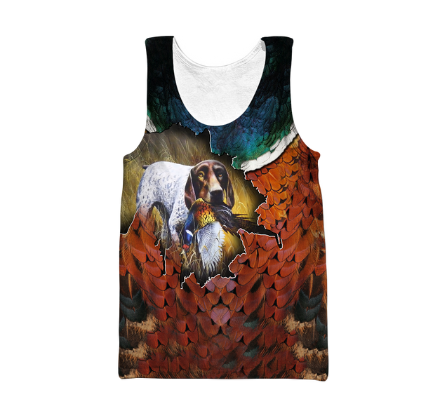 Pheasant GSP Hunting 3D All Over Printed Shirts For Men And Women AZ100102-Apparel-MP-Tank Top-S-Vibe Cosy™