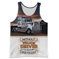 3D All Over Printed Truck Kenworth Shirts-Apparel-HP Arts-Tank Top-S-Vibe Cosy™