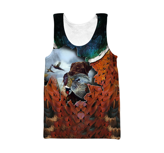 Pheasant Labrador Hunting 3D All Over Printed Shirts For Men And Women AZ100101-Apparel-MP-Tank Top-S-Vibe Cosy™