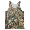 3D All Over Printed Deer in Camo-Apparel-HP Arts-Tank Top-S-Vibe Cosy™