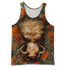 3D Printed Orange Camo Boar Hunting Clothes-Apparel-HP Arts-Tank Top-S-Vibe Cosy™