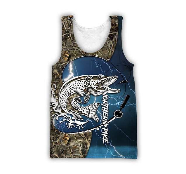 HC Northern Pike Fishing Shirts for Men and Women - Blue TR201102 - Amaze Style™-Apparel