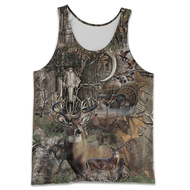 3D Printed Camo Hunting Art Clothes-Apparel-HP Arts-Tank Top-S-Vibe Cosy™